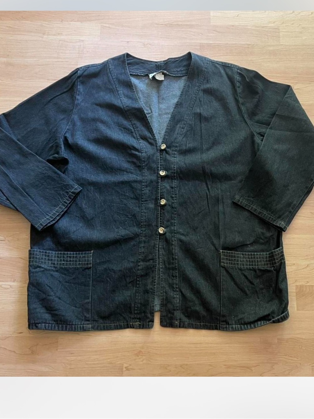 VINTAGE TUMBLEWEEDS DENIM SMOCK SHIRT XXL 2X